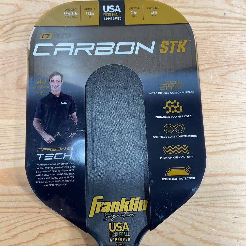 NEW Franklin Sports Signature Series Carbon STK Pickleball Paddle
JW Johnson - Picture 6 of 10